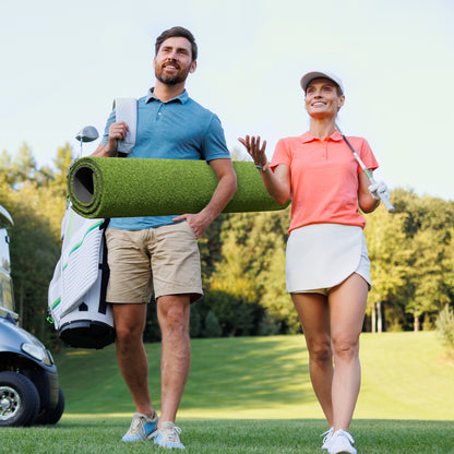 CoxiVision Golf Mat - 5x4ft Golf Hitting Mat for Outdoor & Indoor Training,31MM Thicken Golf Mats Practice Outdoor with 9 Golf Balls 9 Golf Tee for Swing Practice in Backyard, Garage