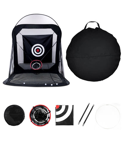 CoxiVision Easyset Golf Net – with Automatic Ball Return System, Collapsible Hitting Nets with Target Sheet for Backyard, Outdoor & Indoor Training